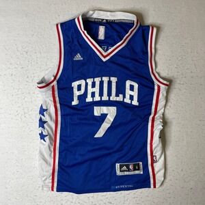 Adidas Philadelphia 76ers Markelle Fultz Basketball Jersey Blue Size S Swingman
